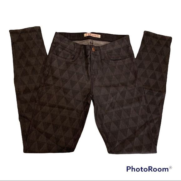 J Brand Black and Gray Distressed Jeans - Picture 1 of 4